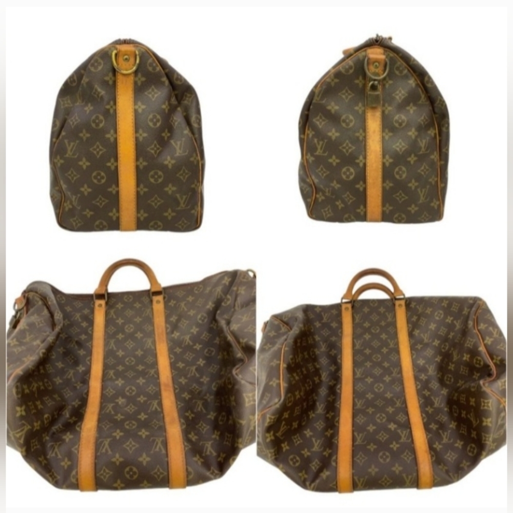 Louis Vuitton Travel Bag Keepall Bandouliere 50 Brown Monogram - Picture 6 of 13